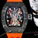 Swiss Copy Richard Mille RM66 Flying Tourbillon Rock Hand Orange Rubber Watch (3)_th.jpg